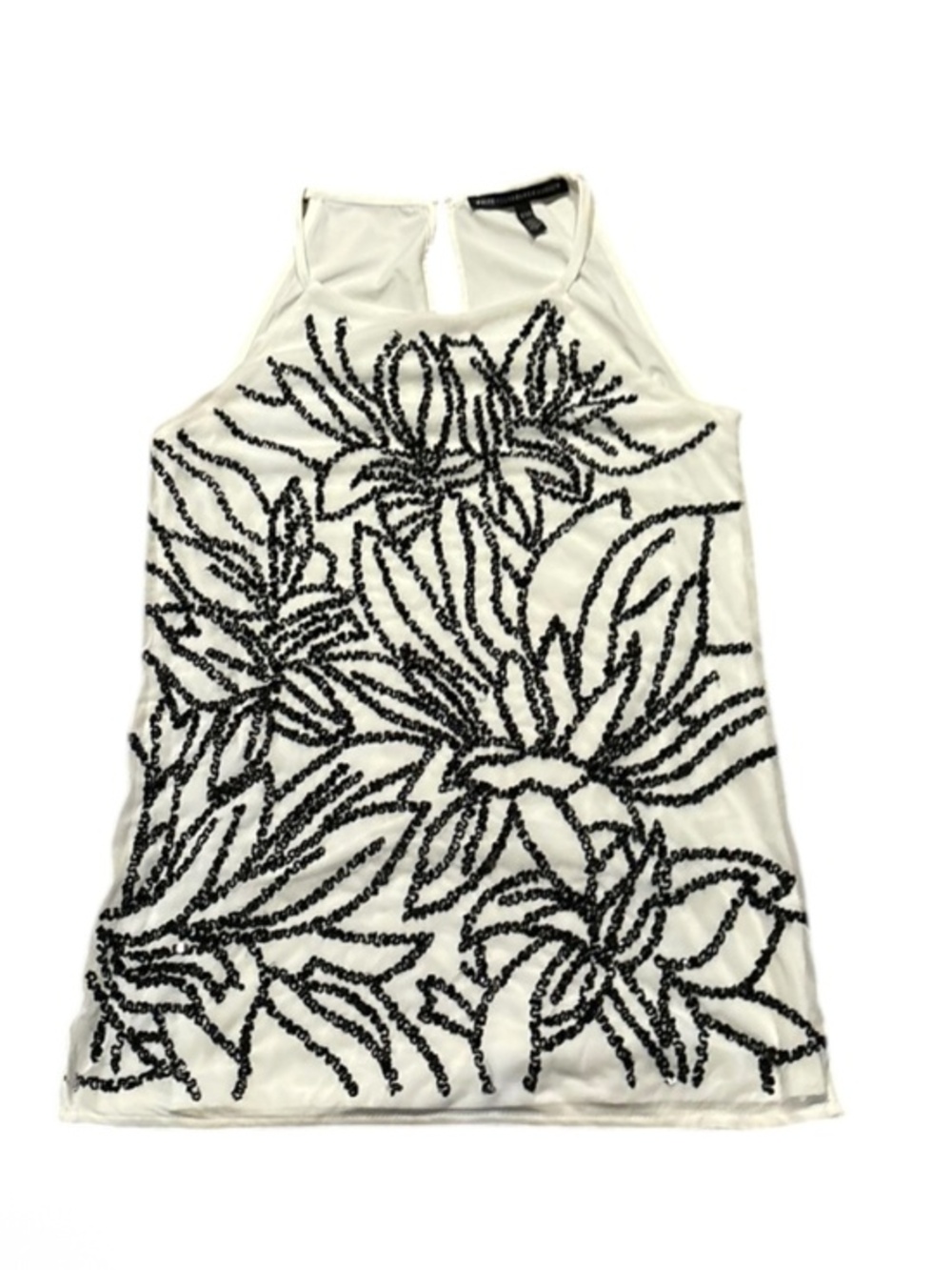 White house black market white headed shell top